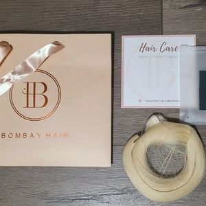 NEW Bombay Hair 22" Ash Blonde Tape-in Hair Extensions